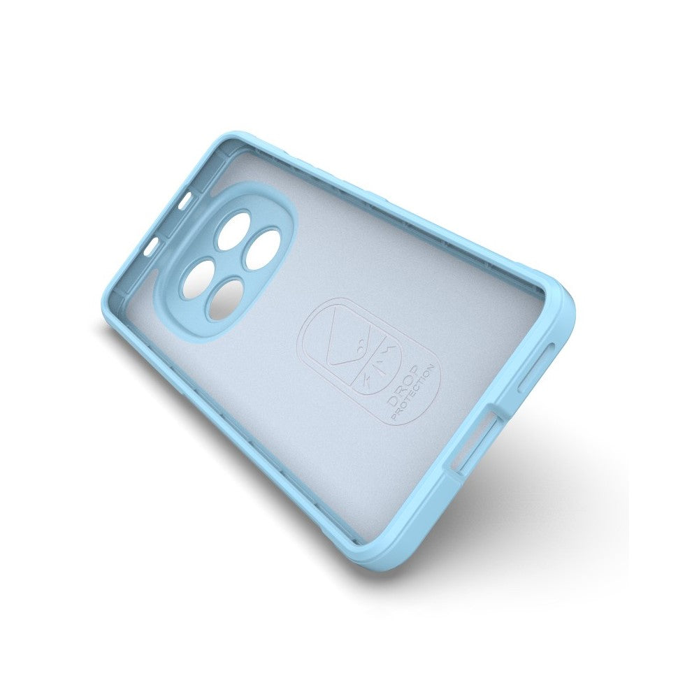 WANLONFENG HD Series For Xiaomi Poco M8 5G / Redmi Note 15 5G (Global) TPU Case Anti Slip Phone Cover with Tempered Glass - Baby Blue