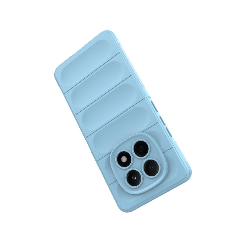 WANLONFENG HD Series For Xiaomi Poco M8 5G / Redmi Note 15 5G (Global) TPU Case Anti Slip Phone Cover with Tempered Glass - Baby Blue