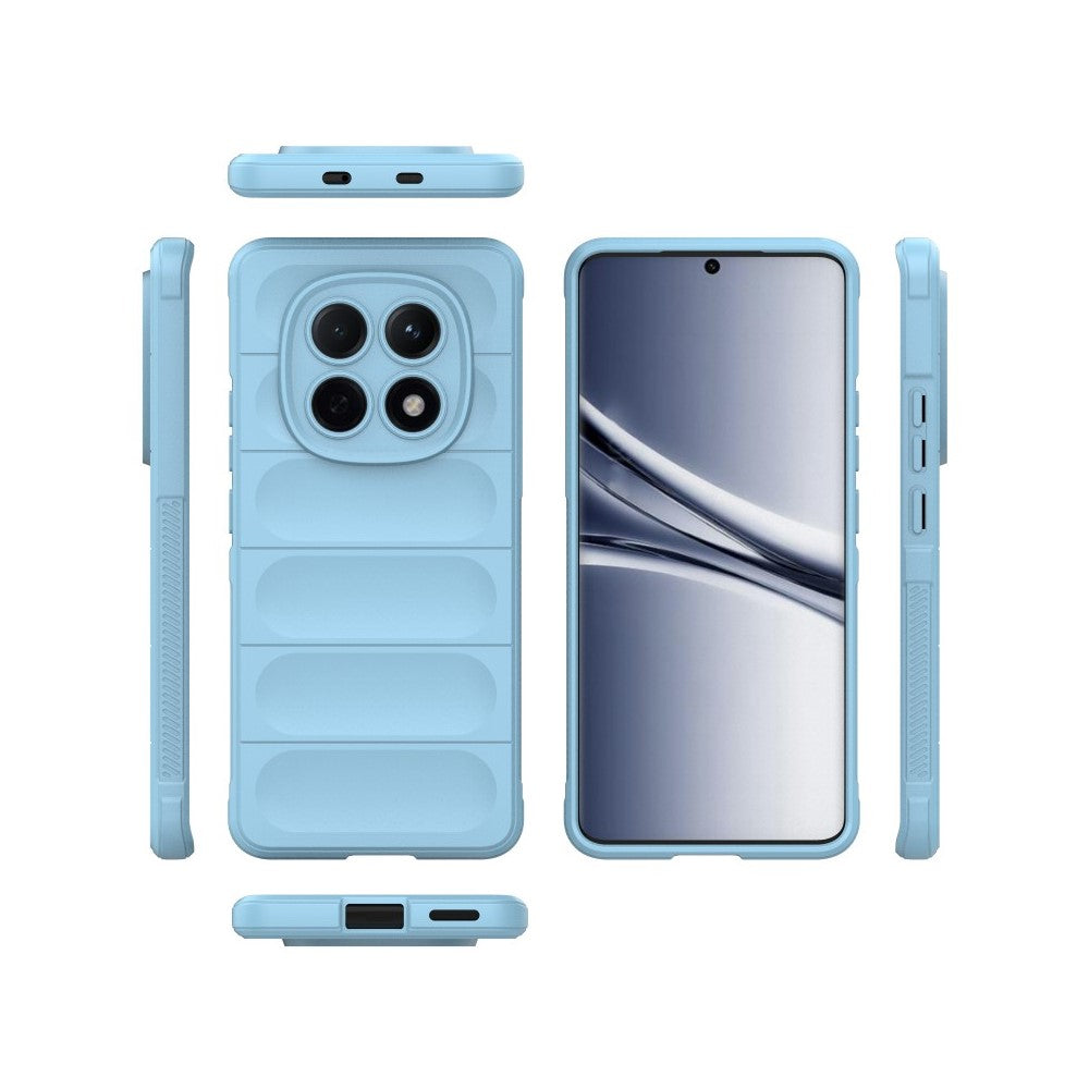 WANLONFENG HD Series For Xiaomi Poco M8 5G / Redmi Note 15 5G (Global) TPU Case Anti Slip Phone Cover with Tempered Glass - Baby Blue