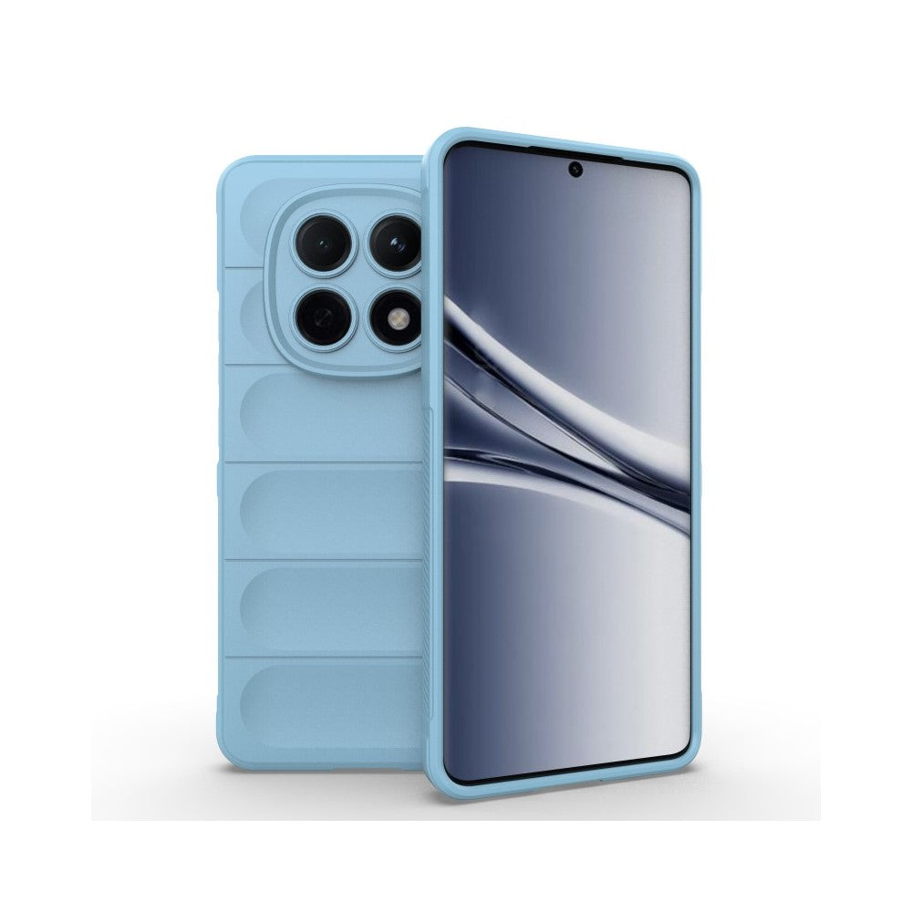 WANLONFENG HD Series For Xiaomi Poco M8 5G / Redmi Note 15 5G (Global) TPU Case Anti Slip Phone Cover with Tempered Glass - Baby Blue