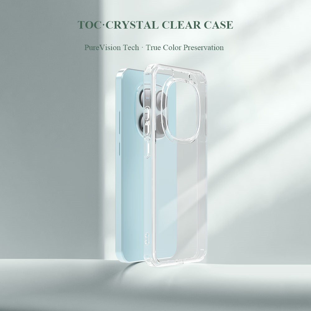 LEREACH TOC Series for Xiaomi Poco M8 5G / Redmi Note 15 5G (Global) / Poco M8 5G Case TPU + Acrylic Phone Cover - Transparent