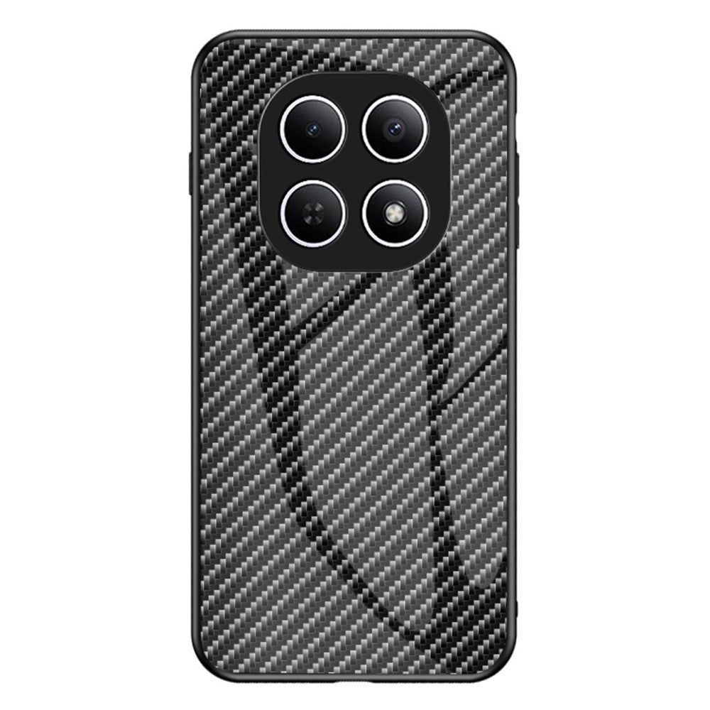 Phone Case For Xiaomi Poco M8 5G / Redmi Note 15 5G (Global) Tempered Glass Shockproof Phone Cover - Black Fiber