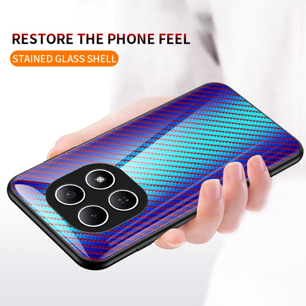 Phone Case For Xiaomi Poco M8 5G / Redmi Note 15 5G (Global) Tempered Glass Shockproof Phone Cover - Black Fiber