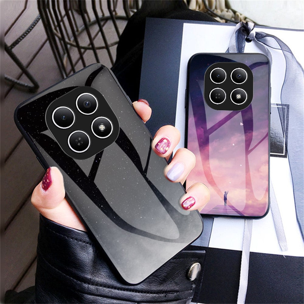 Phone Case For Xiaomi Poco M8 5G / Redmi Note 15 5G (Global) Starry Sky Pattern Tempered Glass Phone Cover - Scattering Starry