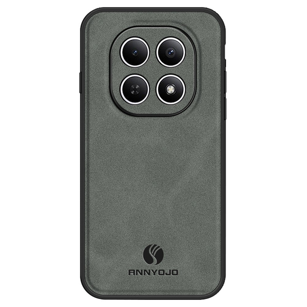 ANNYOJO Phone Case For Xiaomi Poco M8 5G / Redmi Note 15 5G (Global) PU Leather + PC + TPU Anti Drop Phone Back Cover - Grey