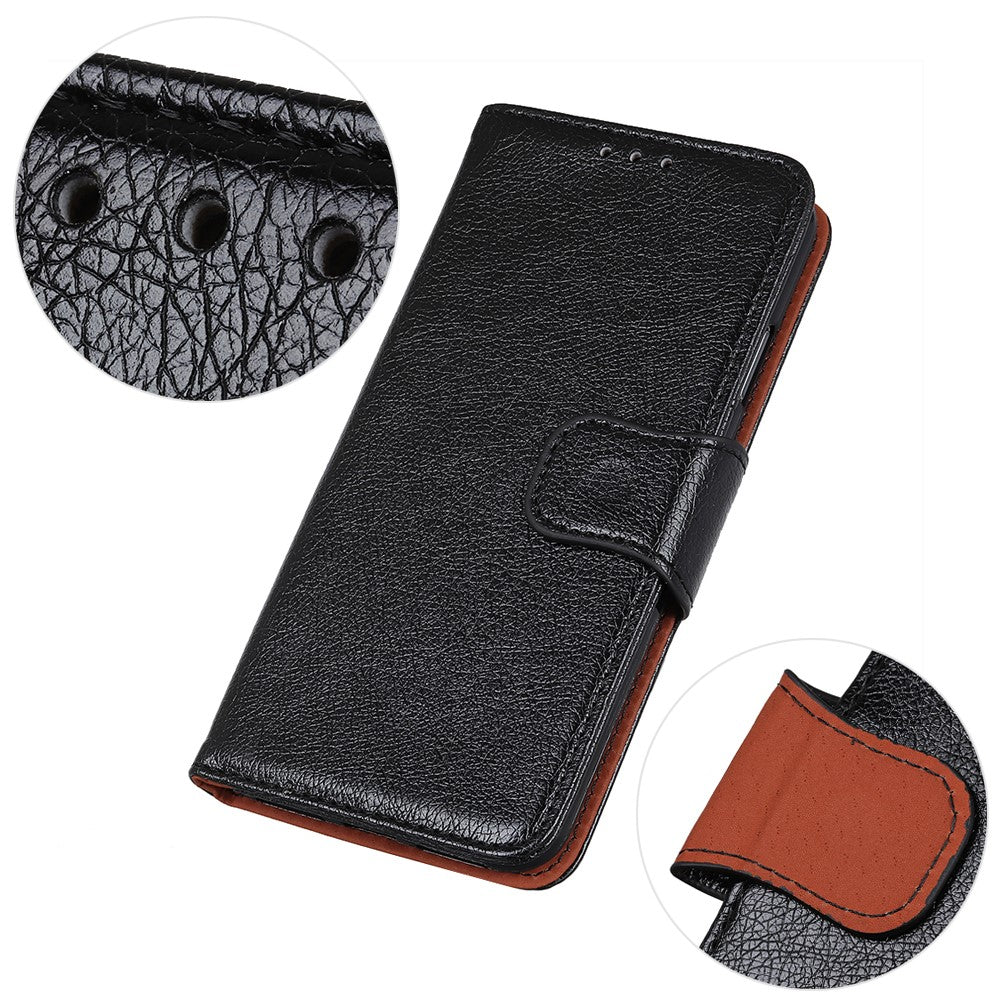 For Xiaomi Redmi Note 15 Pro 4G (Global) Case Nappa Texture Split Leather Wallet Phone Cover - Black