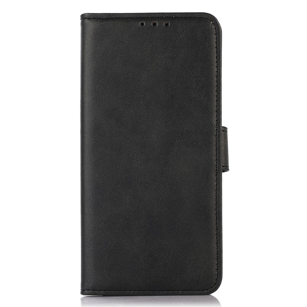 For Xiaomi Redmi Note 15 Pro 4G (Global) Case Cowhide Texture Leather Wallet Phone Cover with Stand - Black
