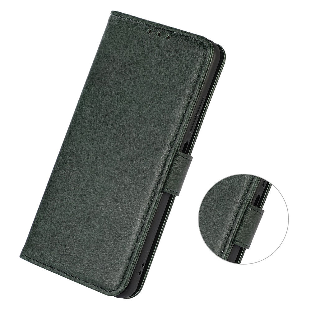 For Xiaomi Redmi Note 15 Pro 4G (Global) Case Cowhide Texture Leather Wallet Phone Cover with Stand - Green