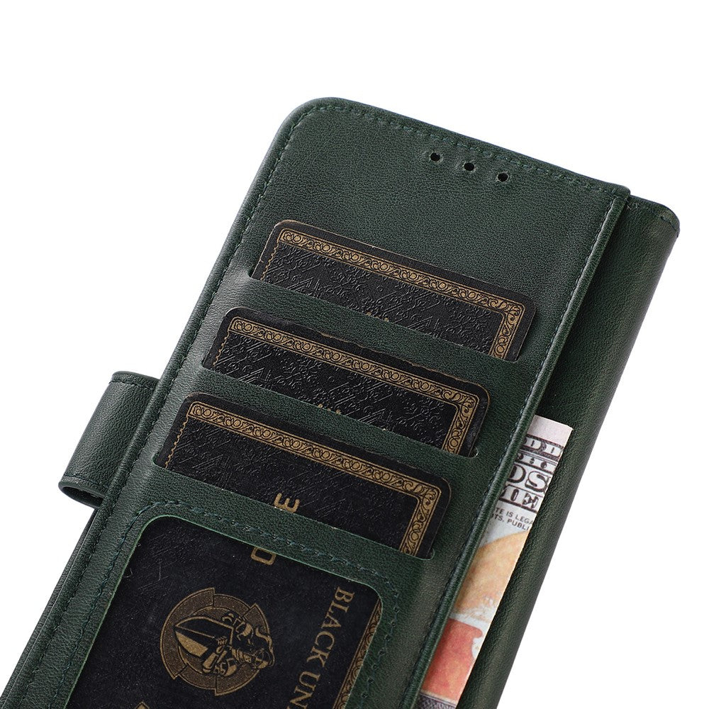 For Xiaomi Redmi Note 15 Pro 4G (Global) Case Cowhide Texture Leather Wallet Phone Cover with Stand - Green