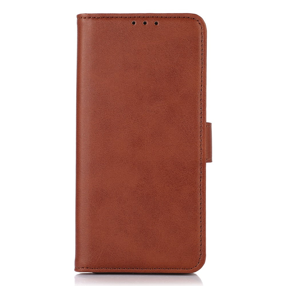 For Xiaomi Redmi Note 15 Pro 4G (Global) Case Cowhide Texture Leather Wallet Phone Cover with Stand - Brown
