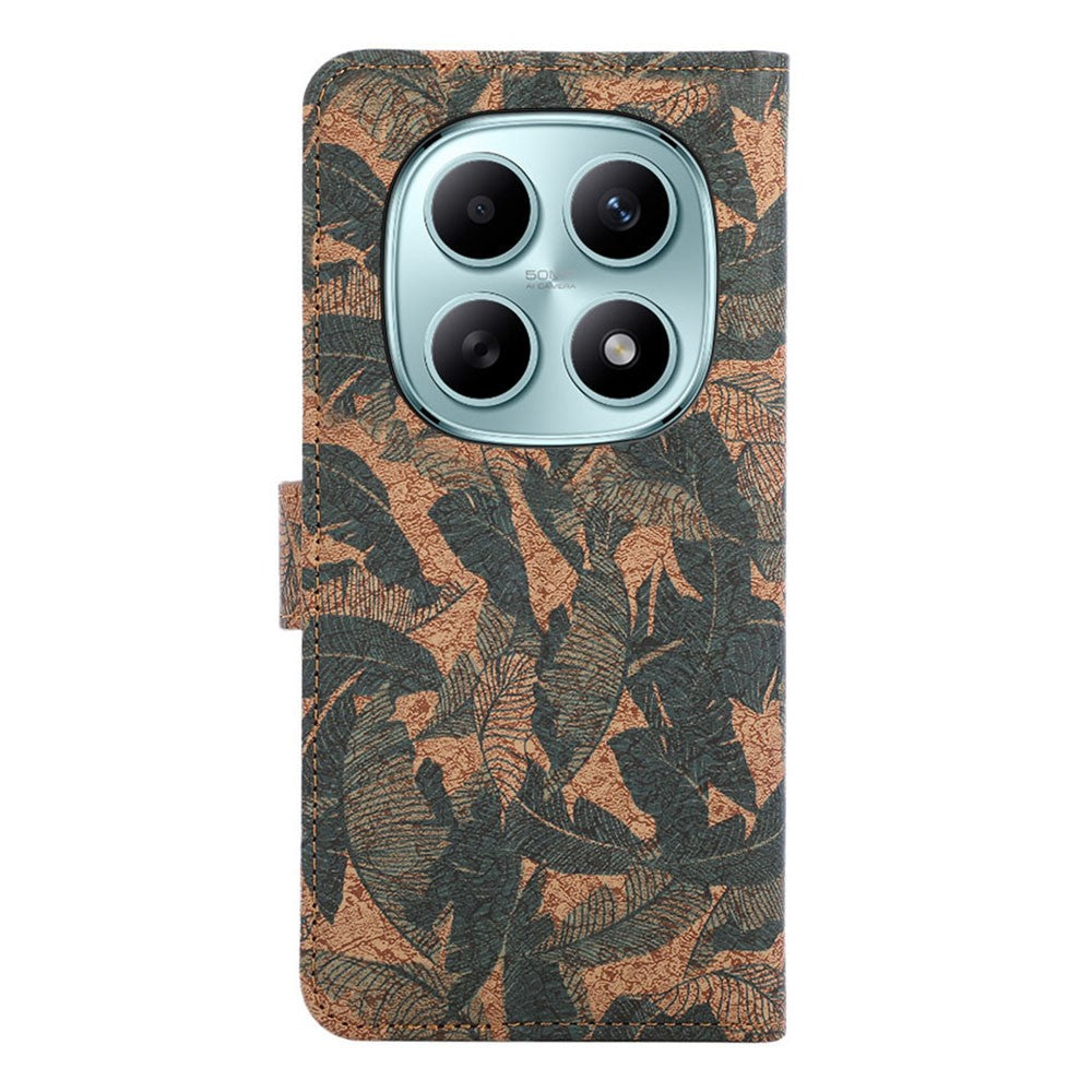 For Xiaomi Redmi Note 15 Pro 4G (Global) Leather Wallet Case Bohemian-style TPU PU Phone Cover with Stand - Autumn Leaves