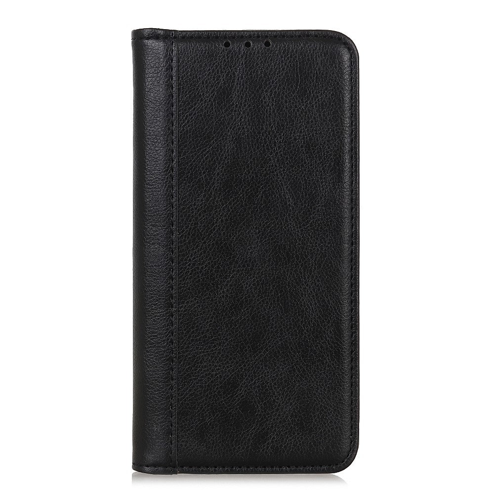 For Xiaomi Redmi Note 15 Pro 4G (Global) Stand Case Split Leather Litchi Texture Wallet Phone Cover - Black