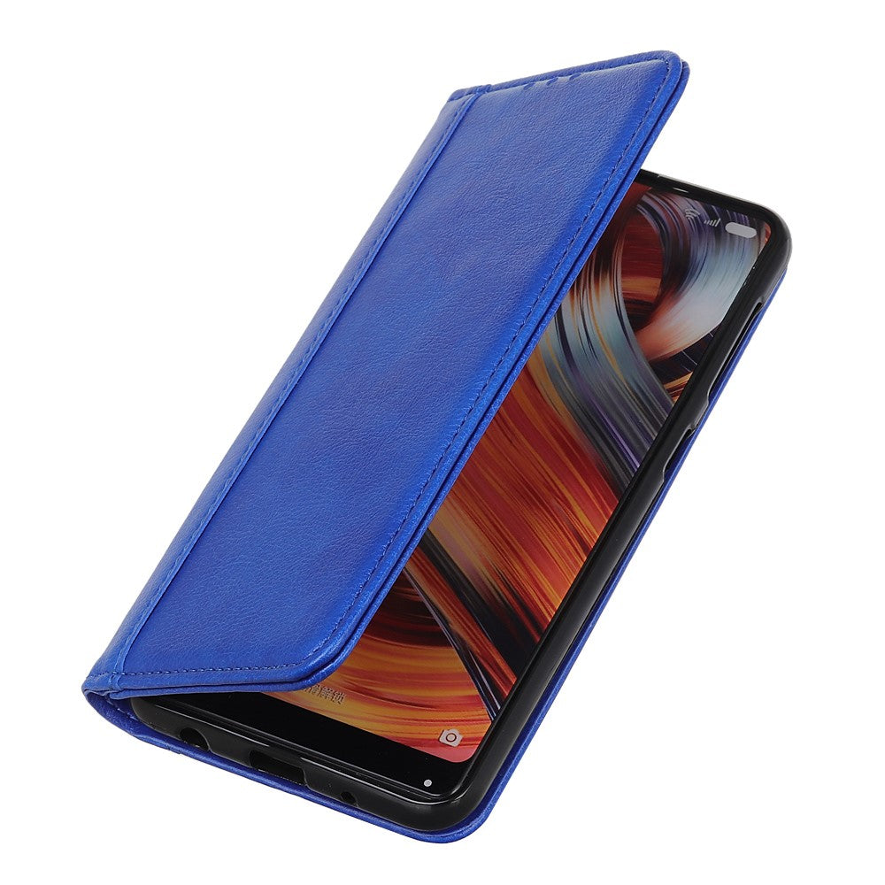 For Xiaomi Redmi Note 15 Pro 4G (Global) Stand Case Split Leather Litchi Texture Wallet Phone Cover - Blue