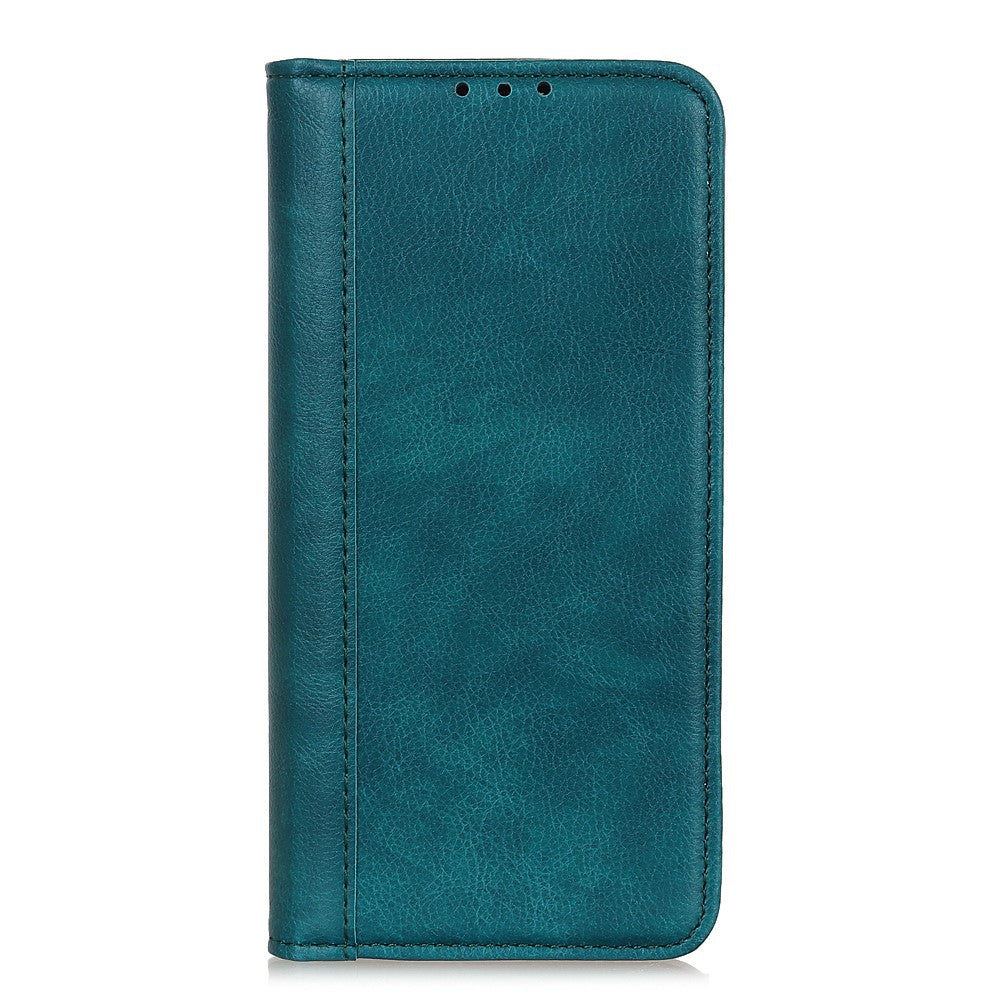 For Xiaomi Redmi Note 15 Pro 4G (Global) Stand Case Split Leather Litchi Texture Wallet Phone Cover - Green