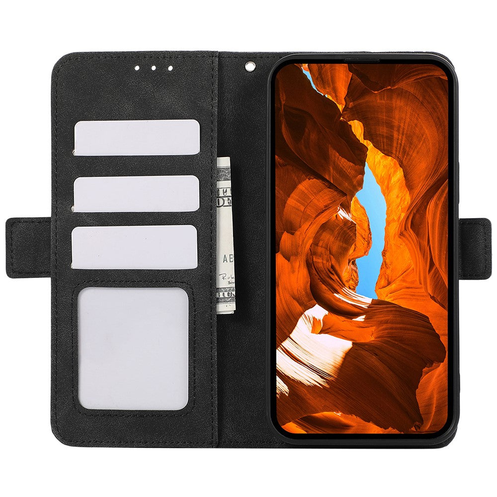 ABEEL For Xiaomi Redmi Note 15 Pro 4G (Global) Case PU Leather Folio Stand View RFID Blocking Phone Cover - Black