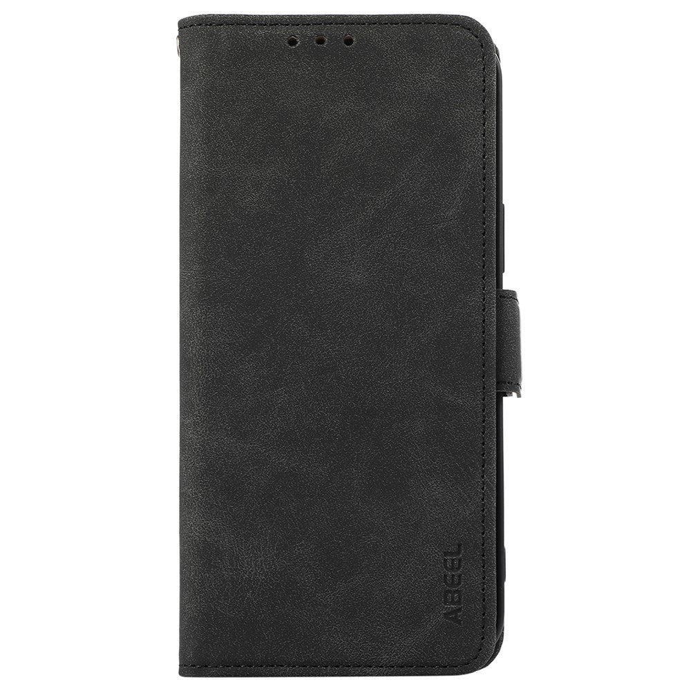 ABEEL For Xiaomi Redmi Note 15 Pro 4G (Global) Case PU Leather Folio Stand View RFID Blocking Phone Cover - Black