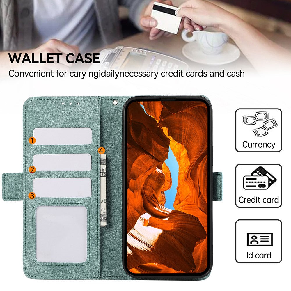 ABEEL For Xiaomi Redmi Note 15 Pro 4G (Global) Case PU Leather Folio Stand View RFID Blocking Phone Cover - Baby Blue