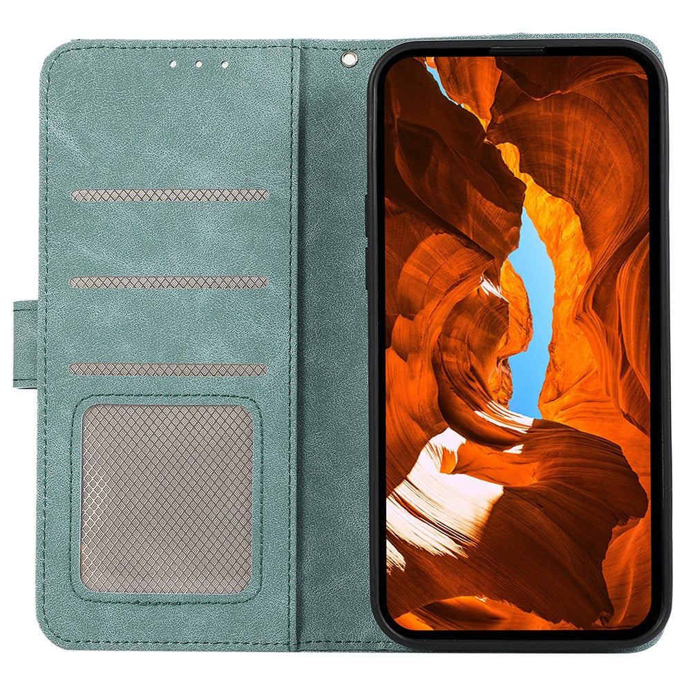 ABEEL For Xiaomi Redmi Note 15 Pro 4G (Global) Case Color Splicing Leather Flip Phone Cover RFID Blocking - Baby Blue