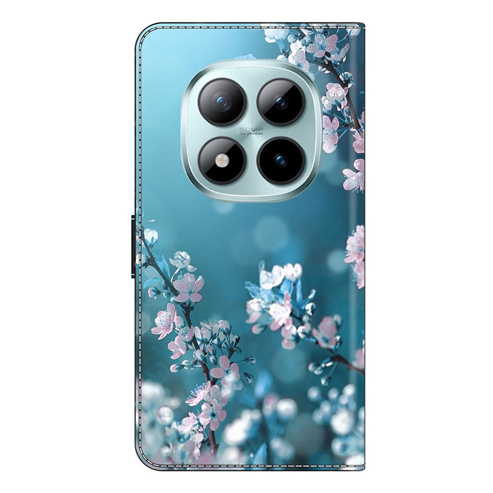 Wallet Case For Xiaomi Poco M8 5G / Redmi Note 15 5G (Global) / 15 4G (Global) 3D Pattern PU Leather Phone Cover with Stand - Plum Blossoms