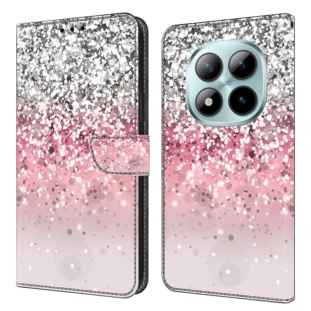 Wallet Case For Xiaomi Poco M8 5G / Redmi Note 15 5G (Global) / 15 4G (Global) Magnetic Clasp 3D Pattern Leather Phone Cover - Gradient