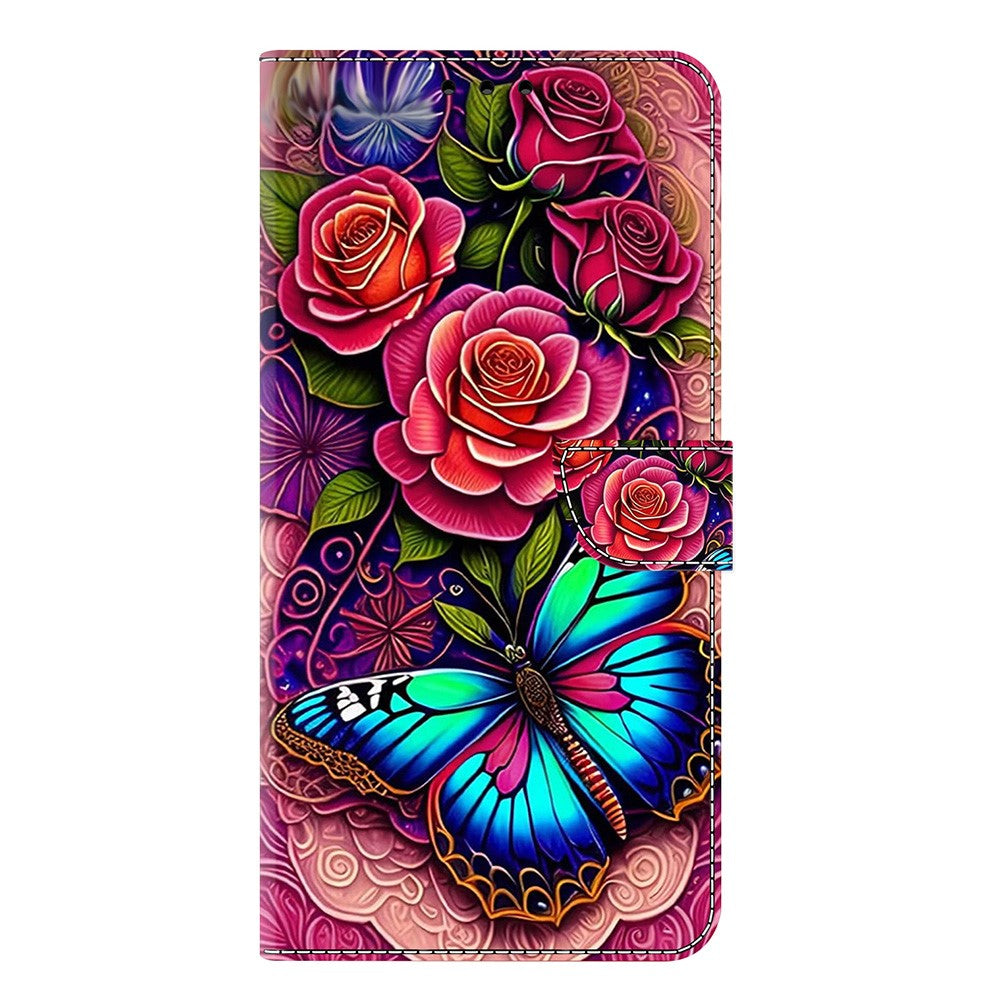 Wallet Case For Xiaomi Poco M8 5G / Redmi Note 15 5G (Global) / 15 4G (Global) PU Leather Phone Cover with Stand - Colorful Butterfly