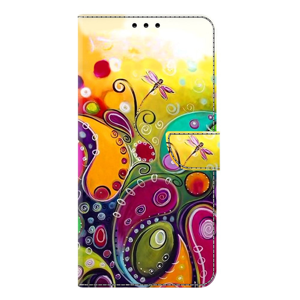 Wallet Case For Xiaomi Poco M8 5G / Redmi Note 15 5G (Global) / 15 4G (Global) PU Leather Phone Cover with Stand - Colorful Flower