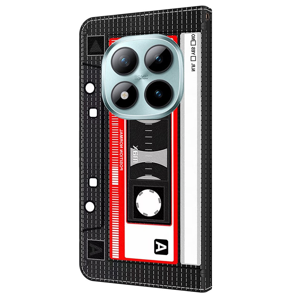Wallet Case For Xiaomi Poco M8 5G / Redmi Note 15 5G (Global) / 15 4G (Global) Pattern Printing Stand Leather Flip Phone Cover - Tape