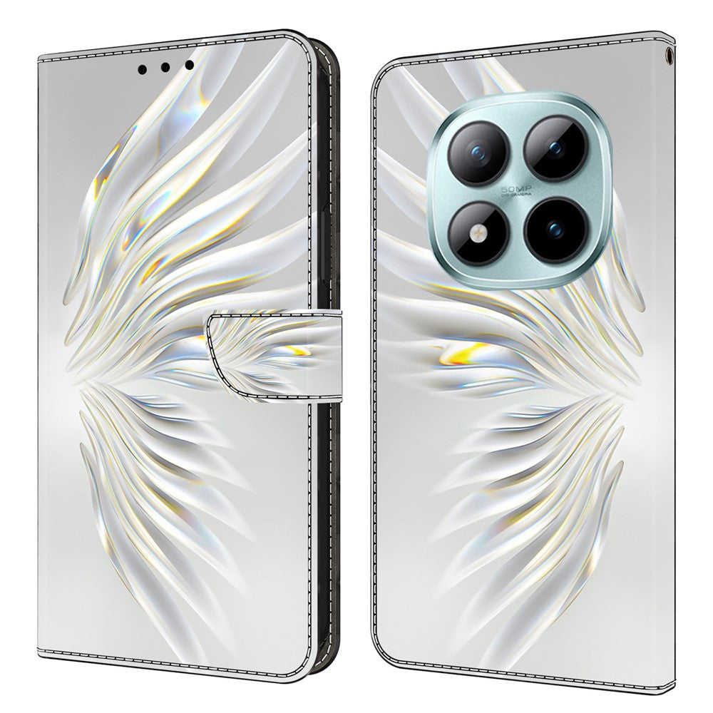 Wallet Case For Xiaomi Poco M8 5G / Redmi Note 15 5G (Global) / 15 4G (Global) Pattern Printing Stand Leather Flip Phone Cover - Crystal Wings