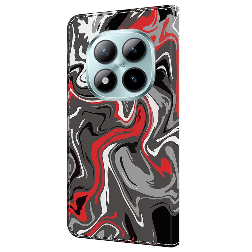Wallet Case For Xiaomi Poco M8 5G / Redmi Note 15 5G (Global) / 15 4G (Global) Pattern Printing Stand Leather Flip Phone Cover - Rock Texture