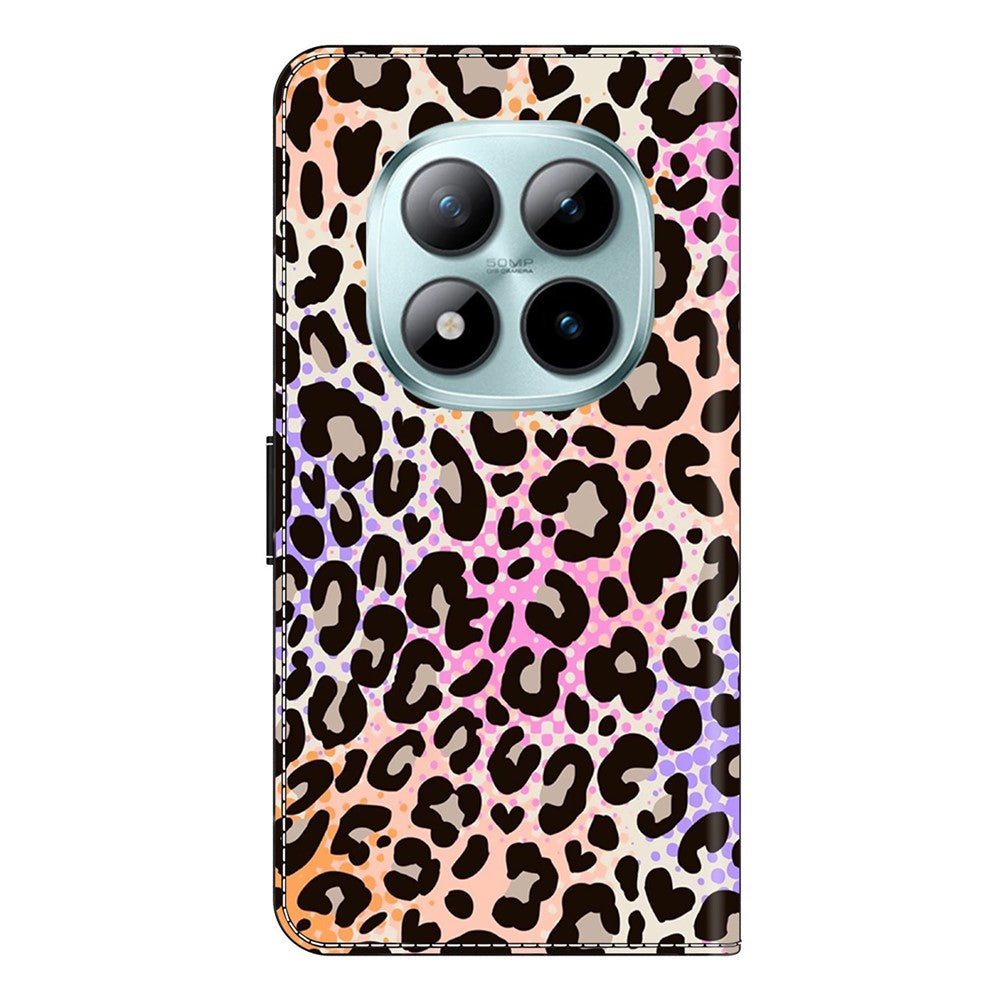 Wallet Case For Xiaomi Poco M8 5G / Redmi Note 15 5G (Global) / 15 4G (Global) Pattern Printing PU Leather Flip Stand Phone Cover - Spotted Leopard Print