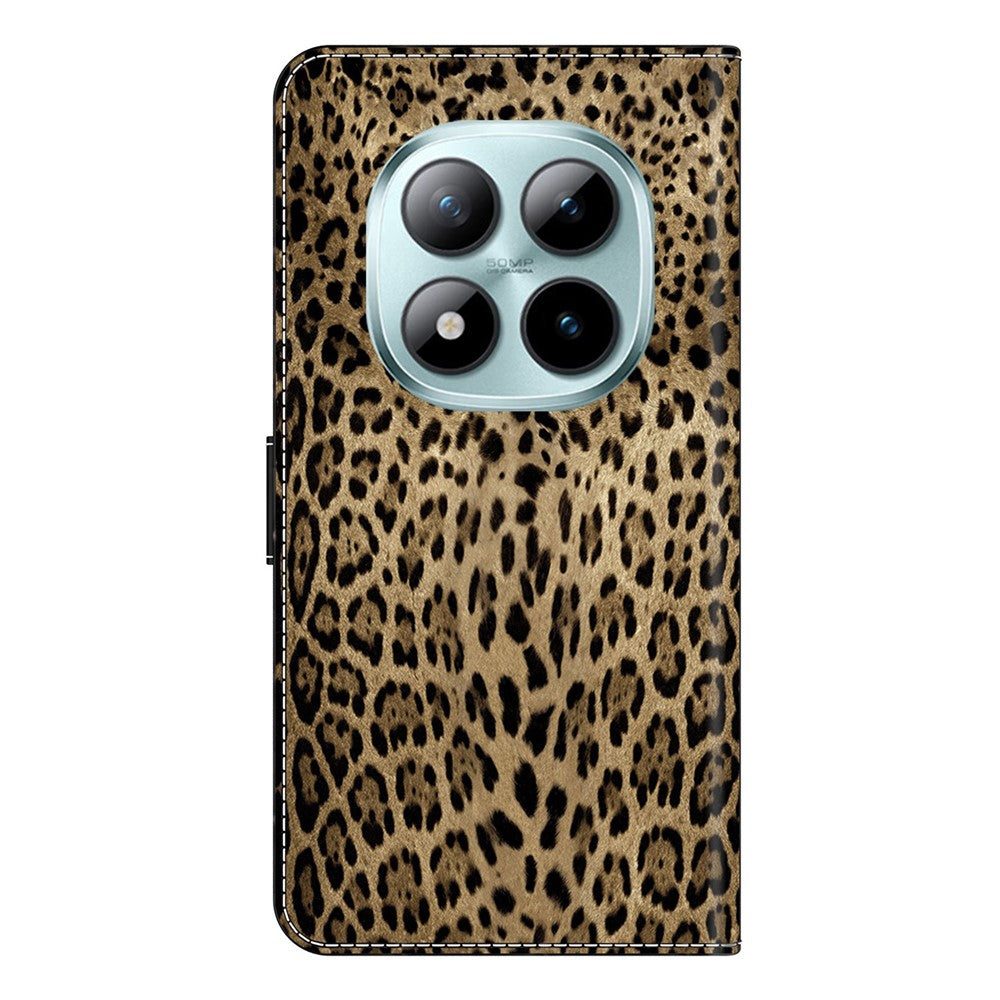 Wallet Case For Xiaomi Poco M8 5G / Redmi Note 15 5G (Global) / 15 4G (Global) Pattern Printing PU Leather Flip Stand Phone Cover - Leopard Print