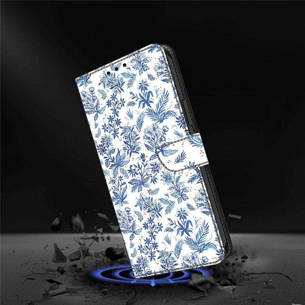 Wallet Case For Xiaomi Poco M8 5G / Redmi Note 15 5G (Global) / 15 4G (Global) Pattern Printing PU Leather Flip Stand Phone Cover - Flower Field