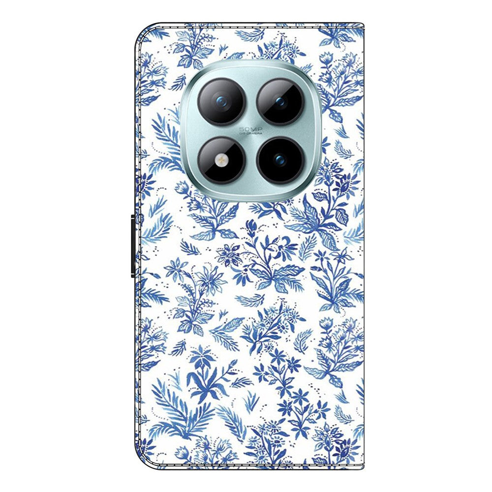 Wallet Case For Xiaomi Poco M8 5G / Redmi Note 15 5G (Global) / 15 4G (Global) Pattern Printing PU Leather Flip Stand Phone Cover - Flower Field