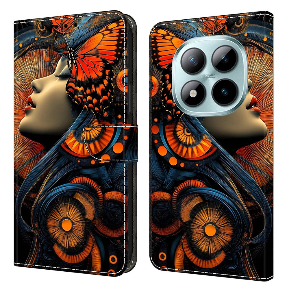 Wallet Case For Xiaomi Poco M8 5G / Redmi Note 15 5G (Global) / 15 4G (Global) Foldable Stand Pattern Printing PU Leather Flip Phone Cover - Dreamy Girl