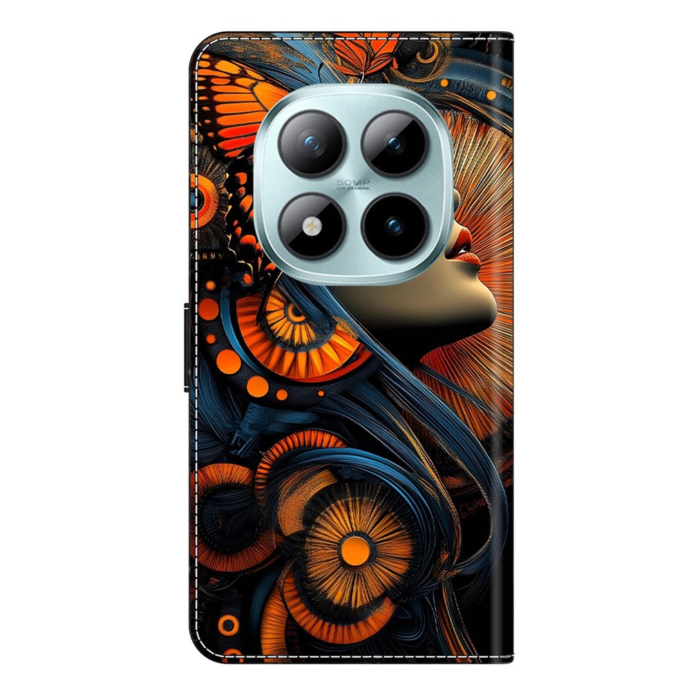 Wallet Case For Xiaomi Poco M8 5G / Redmi Note 15 5G (Global) / 15 4G (Global) Foldable Stand Pattern Printing PU Leather Flip Phone Cover - Dreamy Girl