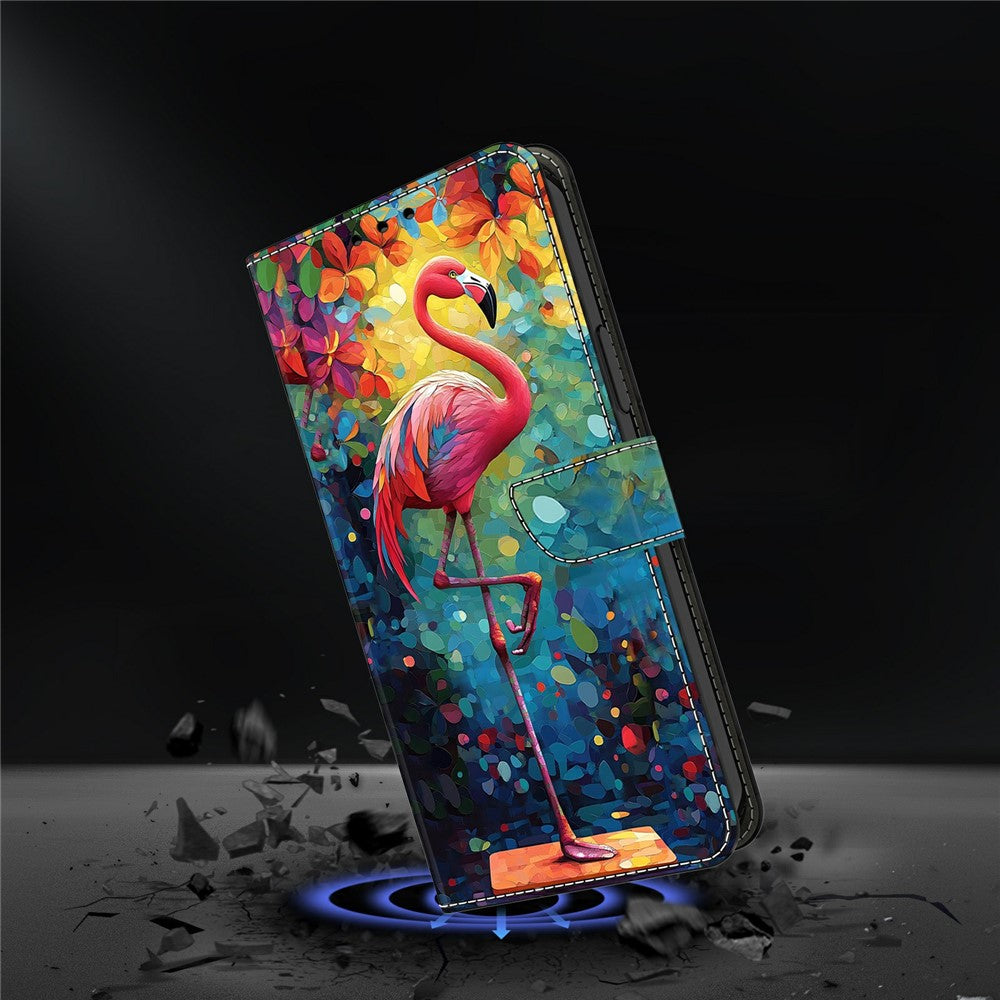 Wallet Case For Xiaomi Poco M8 5G / Redmi Note 15 5G (Global) / 15 4G (Global) Foldable Stand Pattern Printing PU Leather Flip Phone Cover - Bird