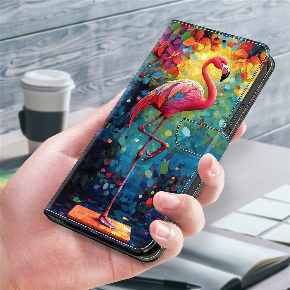 Wallet Case For Xiaomi Poco M8 5G / Redmi Note 15 5G (Global) / 15 4G (Global) Foldable Stand Pattern Printing PU Leather Flip Phone Cover - Bird