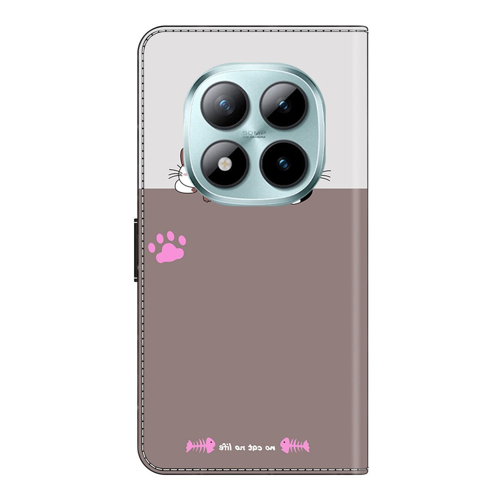 Wallet Case For Xiaomi Poco M8 5G / Redmi Note 15 5G (Global) / 15 4G (Global) Foldable Stand Pattern Printing PU Leather Flip Phone Cover - Cats