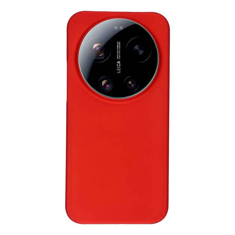 For Xiaomi 17 Ultra 5G Case Hard PC Drop Proof Frosted Minimalist Phone Cover - Red