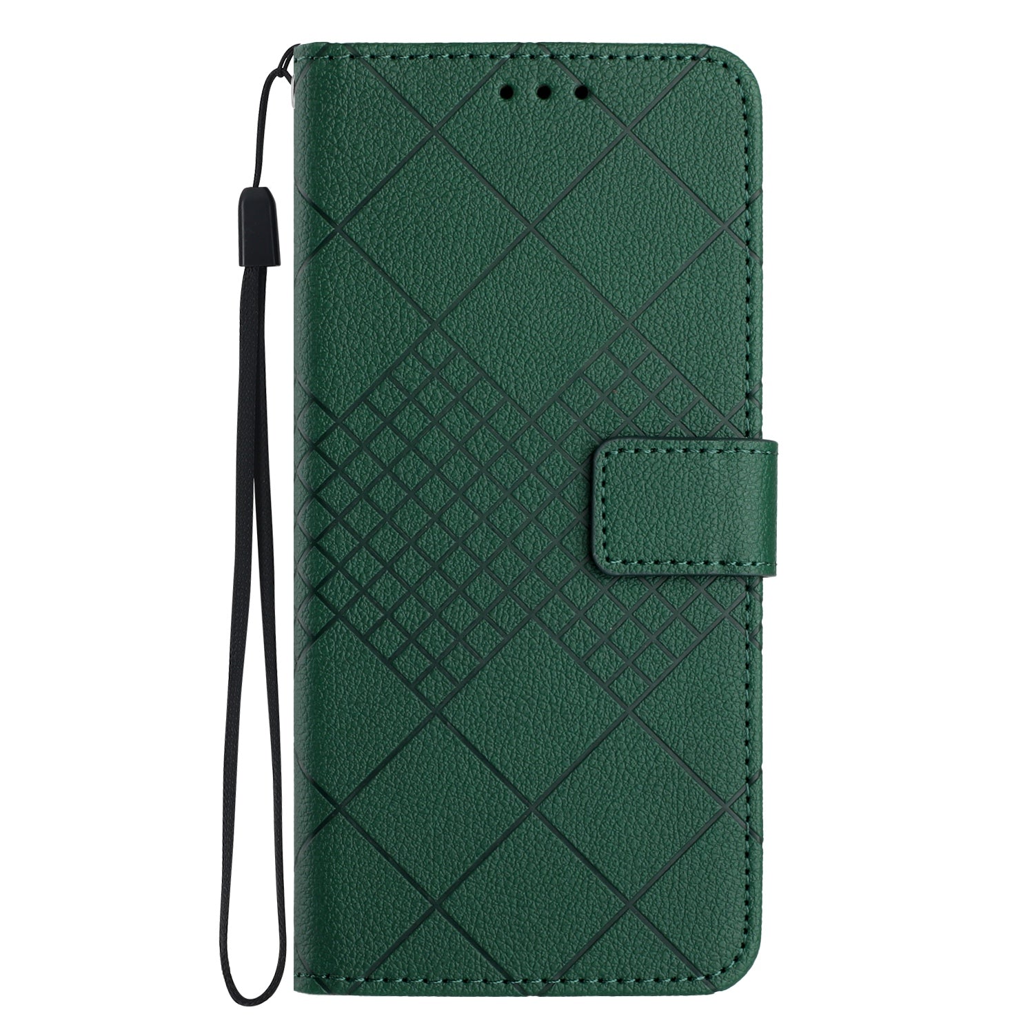 For Xiaomi Poco M8 5G / Redmi Note 15 5G (Global) / 15 4G (Global) Case Wallet Imprint PU Leather Flip Folio Phone Cover - Green