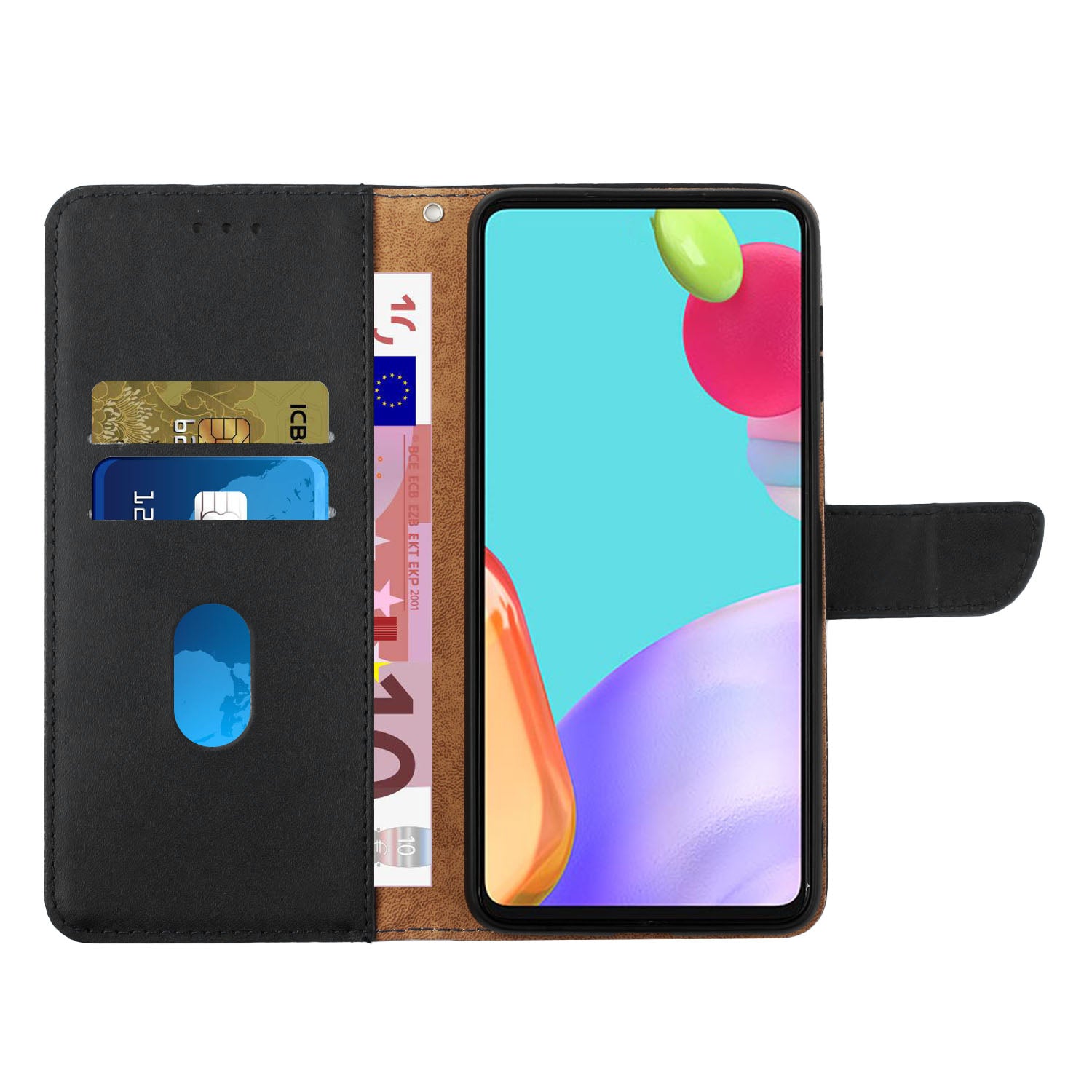 For Xiaomi Poco M8 5G / Redmi Note 15 5G (Global) / 15 4G (Global) Case Genuine Cow Leather Phone Cover Nappa Texture - Black
