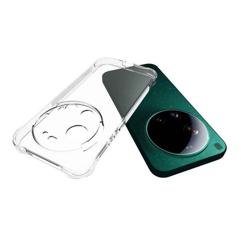 For Xiaomi 17 Ultra 5G TPU Case WANLONFENG WL2 Series 2.0mm Phone Cover with 2Pcs Tempered Glass Films - Transparent