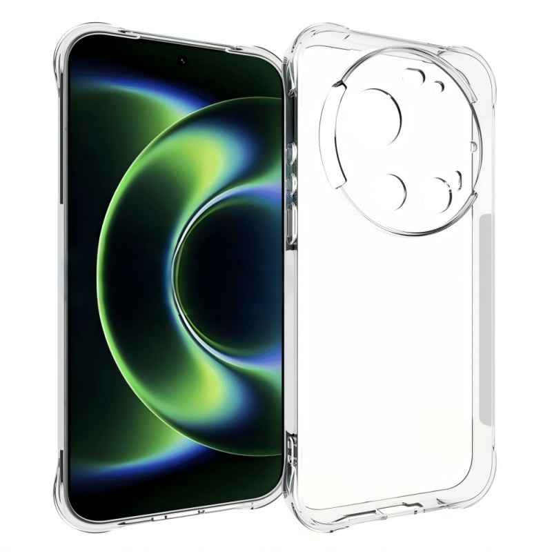 For Xiaomi 17 Ultra 5G Case WANLONFENG WL Series 2.0mm TPU Phone Cover with Tempered Glass Film - Transparent