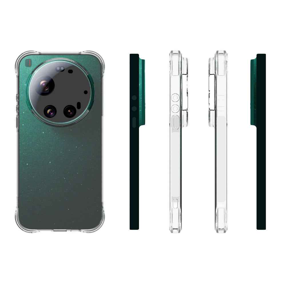 For Xiaomi 17 Ultra 5G Case WANLONFENG WL Series 2.0mm TPU Phone Cover with Tempered Glass Film - Transparent