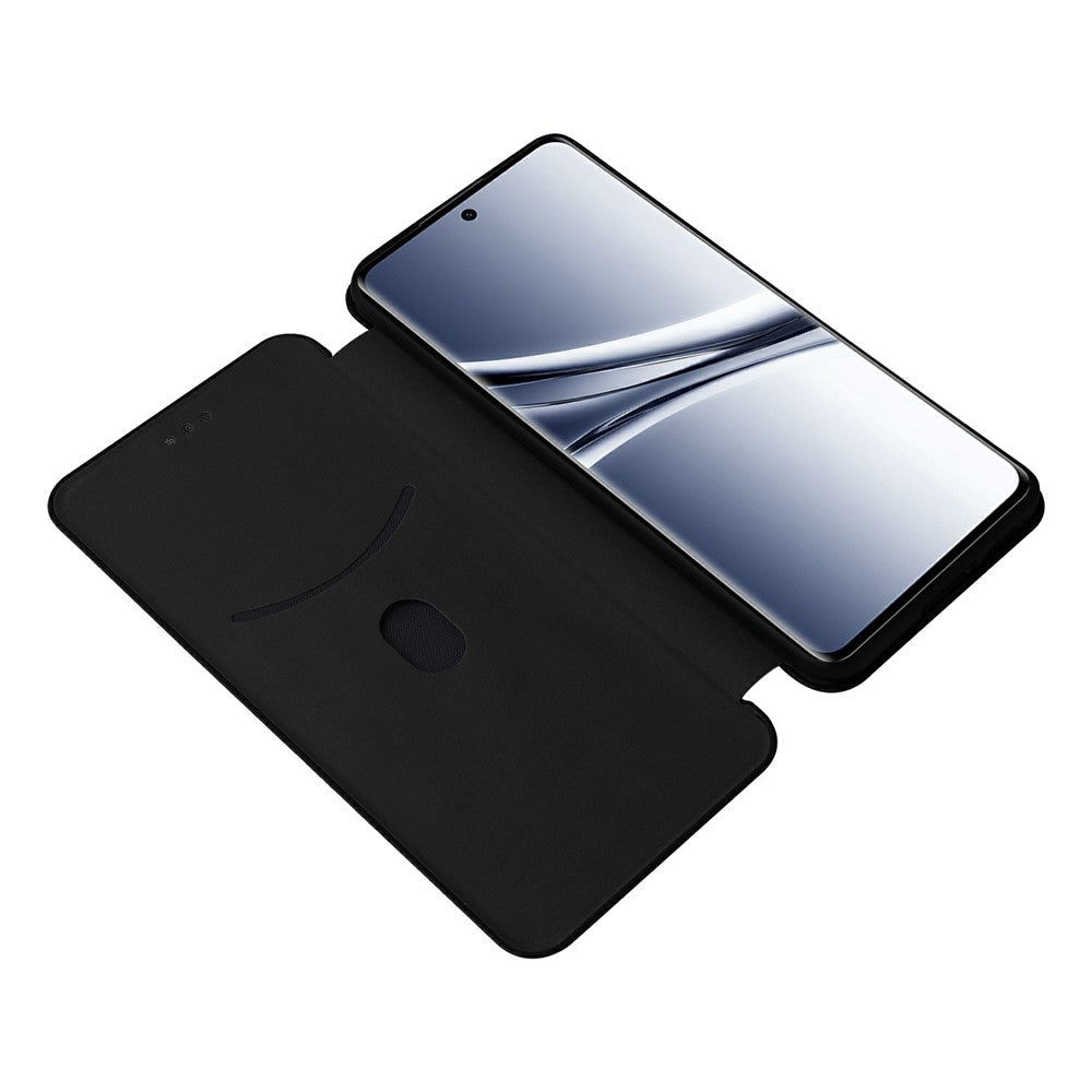 Phone Case For Xiaomi Poco M8 5G  /  Redmi Note 15 5G (Global)  /  15 4G (Global) Carbon Fiber Texture Drop-Proof PU Leather Phone Cover - Black
