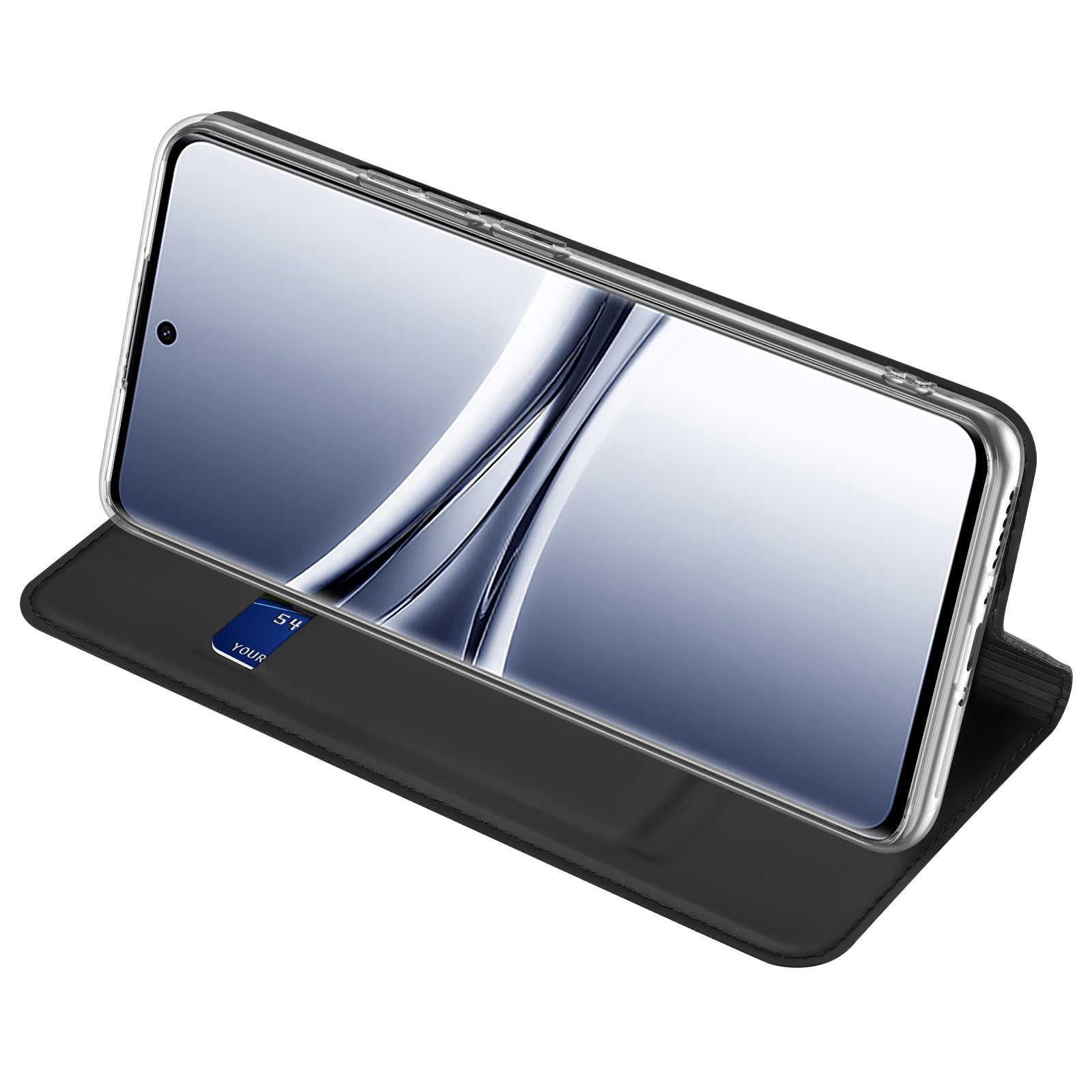 For Xiaomi Poco M8 5G / Redmi Note 15 5G (Global) / 15 4G (Global) Case DUX DUCIS Skin Pro Series Leather Stand Cover Card Holder - Black