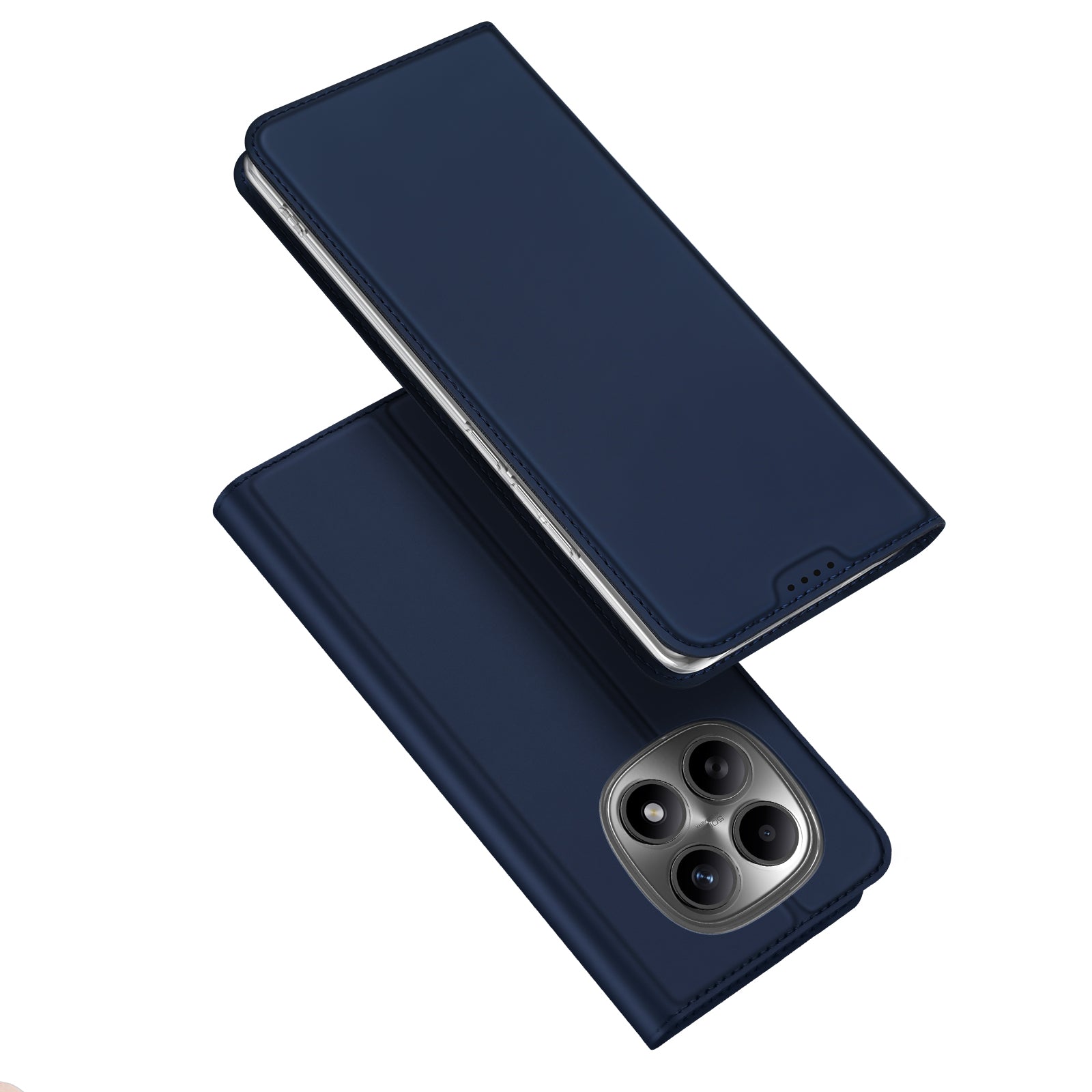 For Xiaomi Poco M8 5G / Redmi Note 15 5G (Global) / 15 4G (Global) Case DUX DUCIS Skin Pro Series Leather Stand Cover Card Holder - Blue