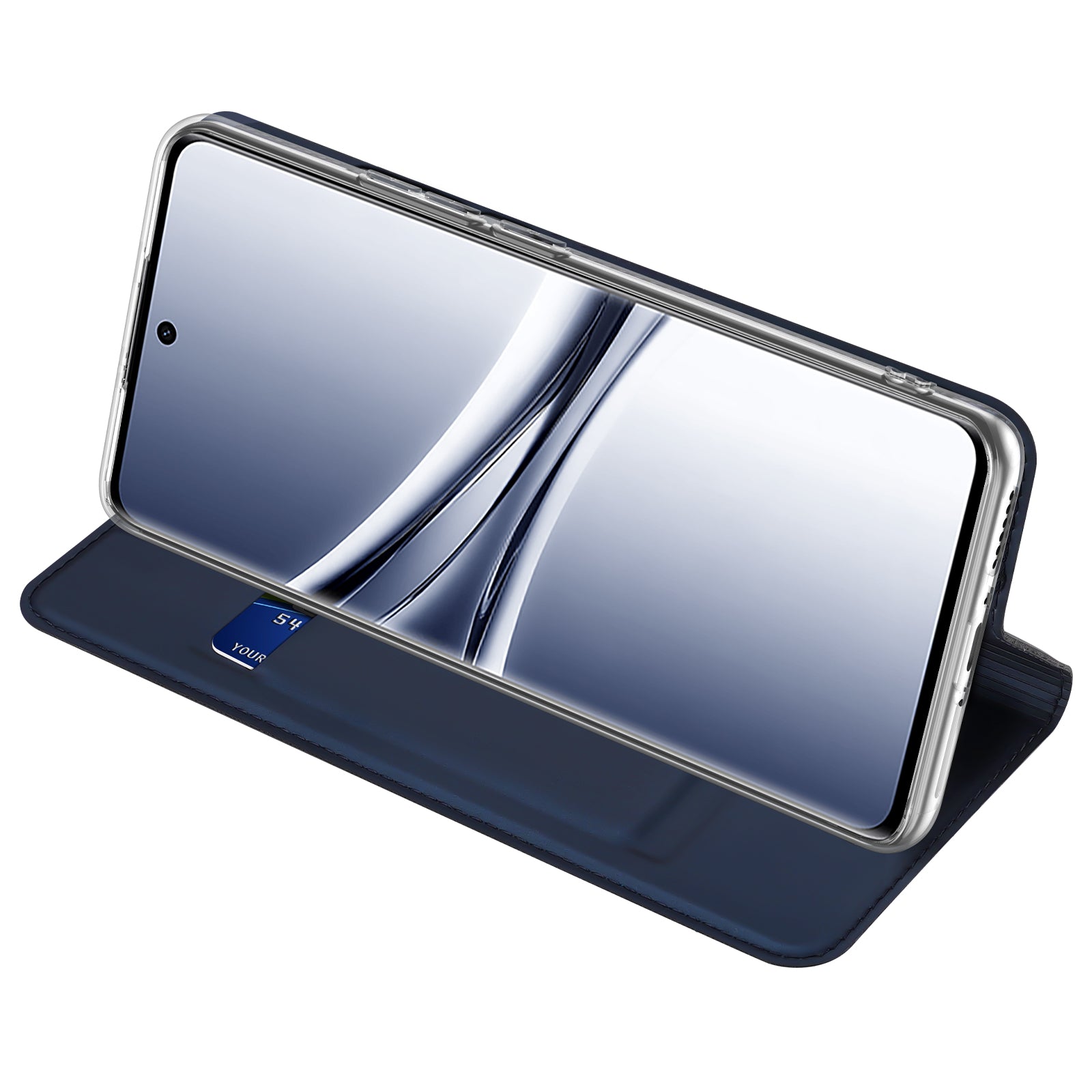 For Xiaomi Poco M8 5G / Redmi Note 15 5G (Global) / 15 4G (Global) Case DUX DUCIS Skin Pro Series Leather Stand Cover Card Holder - Blue
