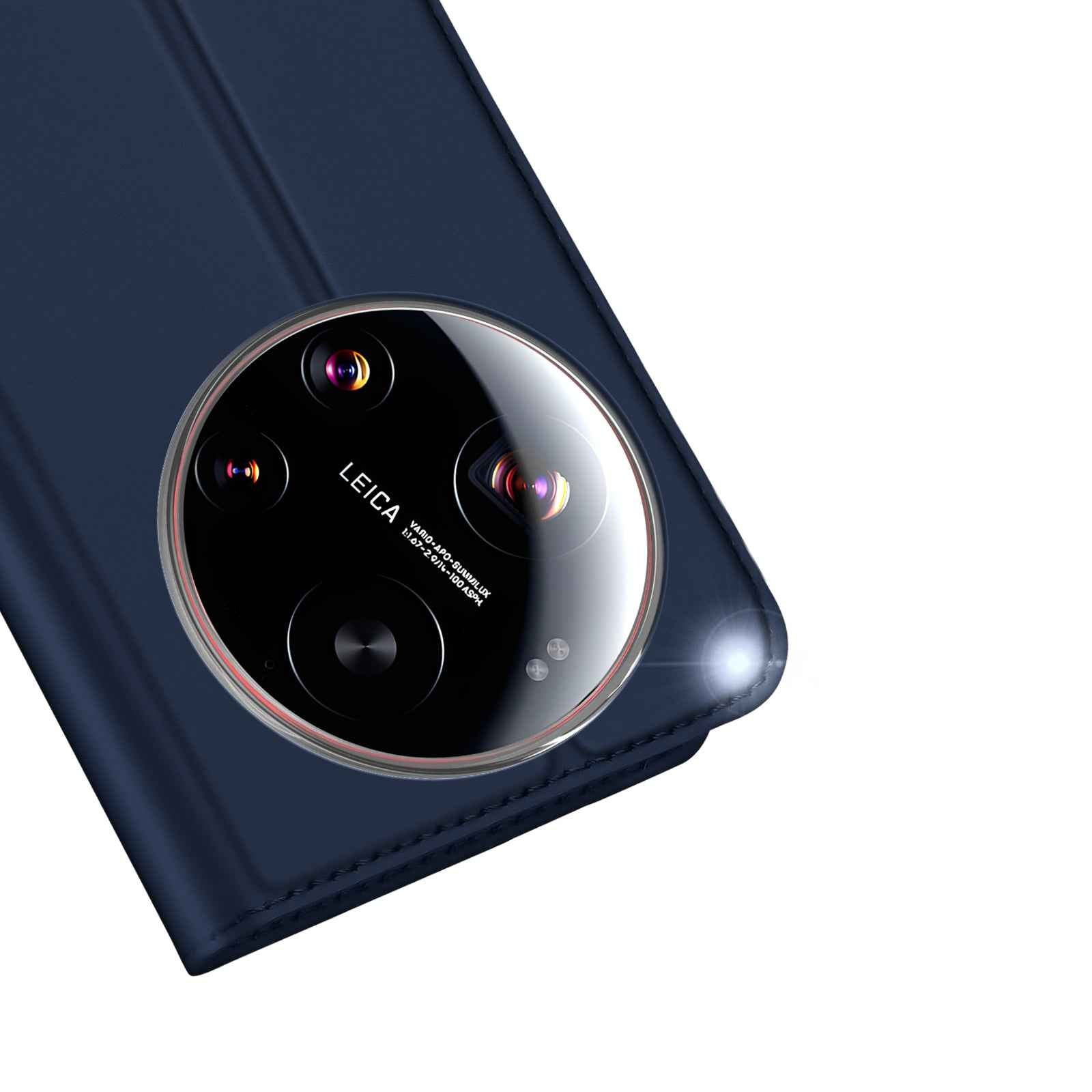 For Xiaomi 17 Ultra 5G Case DUX DUCIS Skin Pro Series Leather Stand Cover Card Holder - Blue