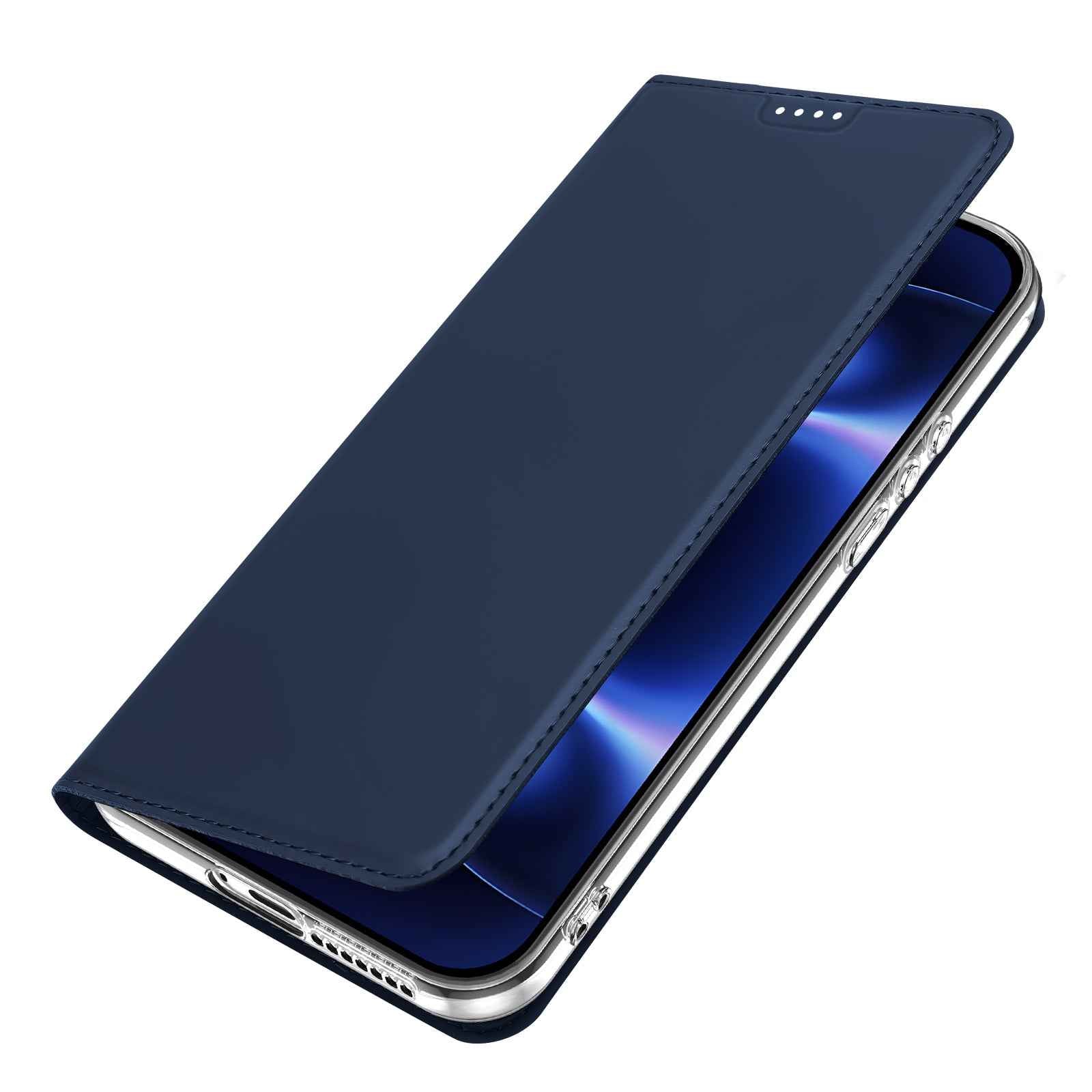 For Xiaomi 17 Ultra 5G Case DUX DUCIS Skin Pro Series Leather Stand Cover Card Holder - Blue